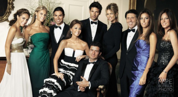 T. Falcó, C. Verhaert, J. Iglesias Jr., I. Preysler, O. Bloom, A. Velencoso, E. Macpherson, M. Colonques, A. Boyer & C. Iglesias for Porcelanosa