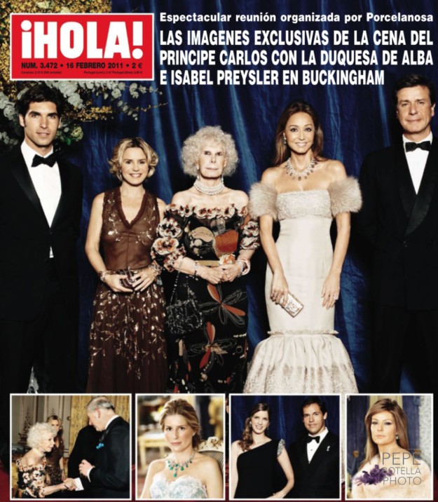 Cayetano Rivera, Eugenia Martínez de Irujo, Duquesa de Alba, Isabel Preysler & Cayetano Martínez de Irujo for Porcelanosa