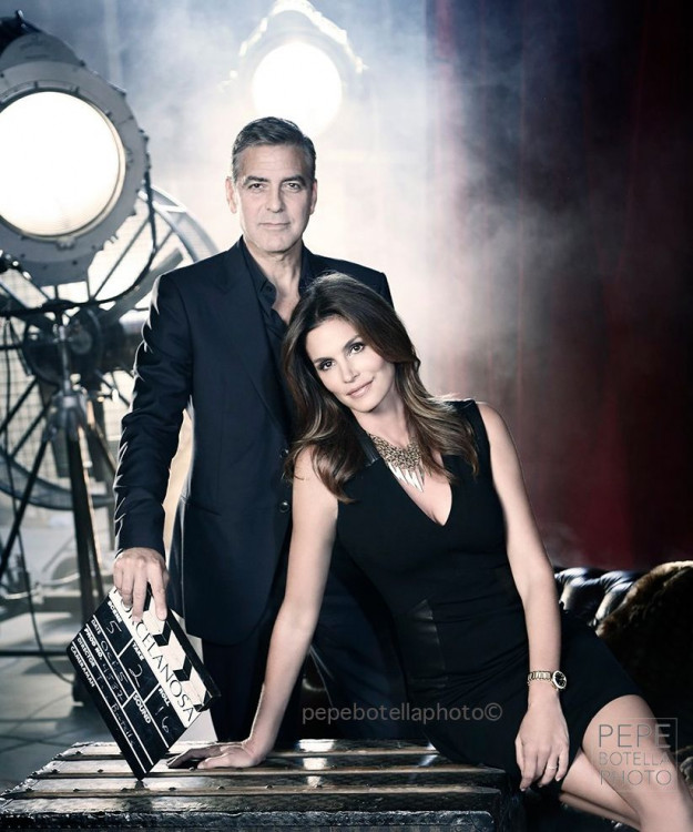 Cindy Crawford and George Clooney
