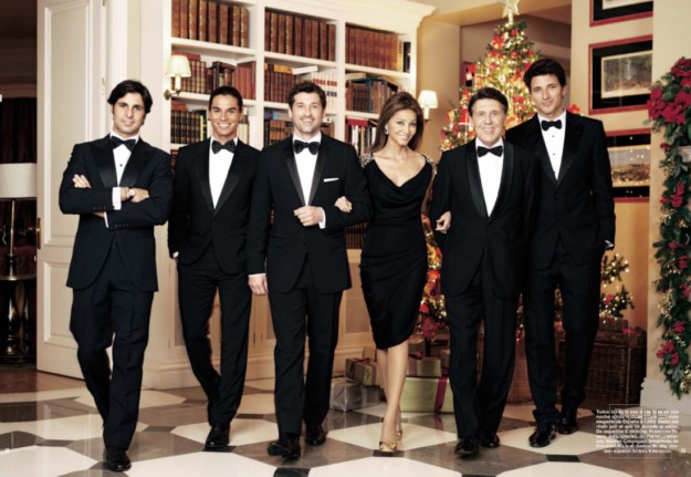 Francisco Rivera, Julio Iglesias Jr., Patrick Dempsey, Isabel Preysler, Manuel Colonques & Andrés Velencoso for Porcelanosa