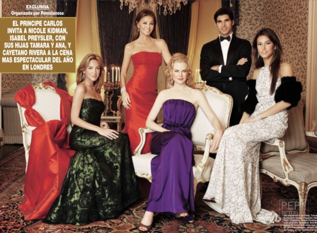 Tamara Falcó, Isabel Preysler, Nicole Kidman, Cayetano Rivera & Ana Boyer for Porcelanosa