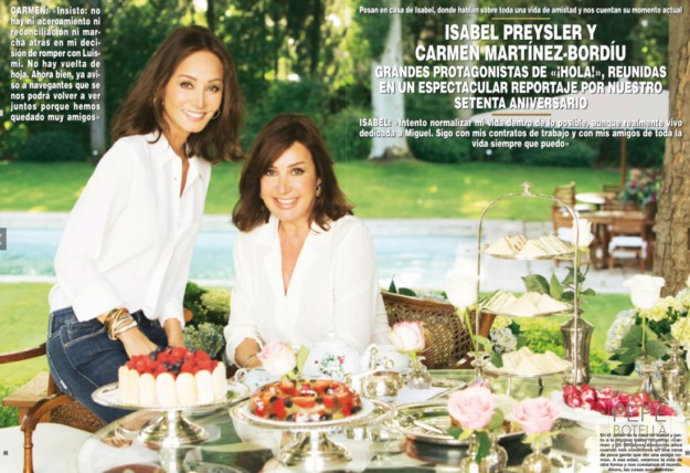 Isabel Preysler and Carmen Martínez-Bordiú