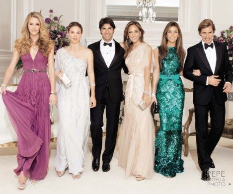 Astrid Klisans, Genoveva Casanova, Cayetano Rivera, Tamara Falcó, Ana Boyer & Carlos Baute for Porcelanosa