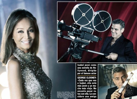 Isabel Preysler and George Clooney