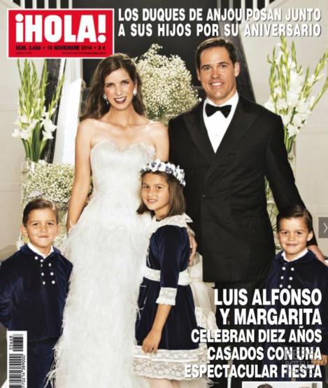 Margarita Vargas and Luis Alfonso de Borbón