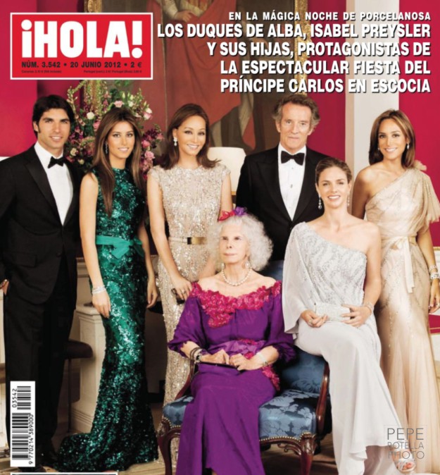 Cayetano Rivera, Ana Boyer, Isabel Preysler, Duques de Alba, Genoveva Casanova & Tamara Falcó for Porcelanosa