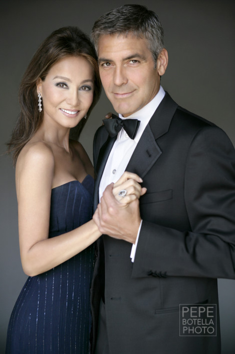 Isabel Preysler and George Clooney