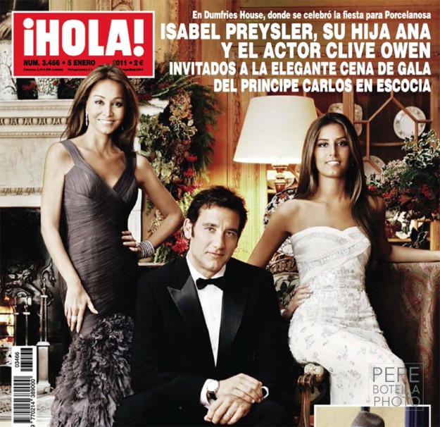 Isabel Preysler, Ana Boyer and Clive Owen